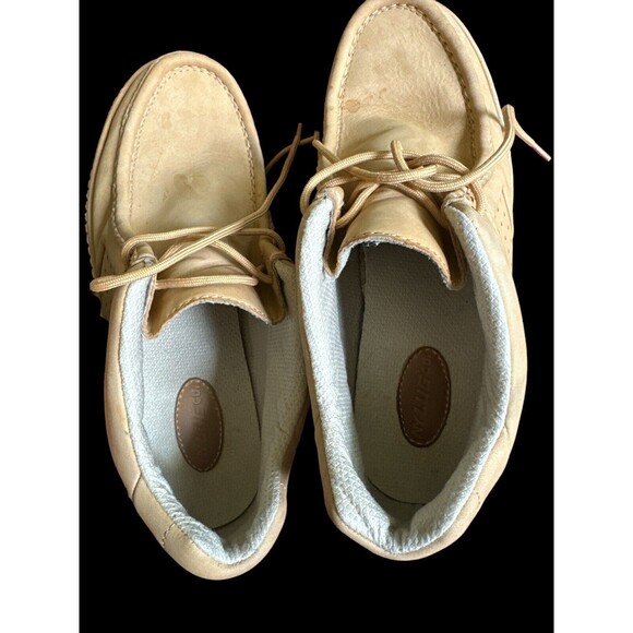 Lugz Lace Up Boots Chukka Style Men's Size 12 Leather Work Boots Tan Vtg - Picture 7 of 8